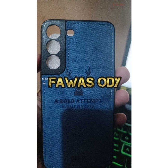 Case Cloth Jeans / Casing Cover Leather Tpu Canvas Rusa Casing SAMSUNG S22 BIASA