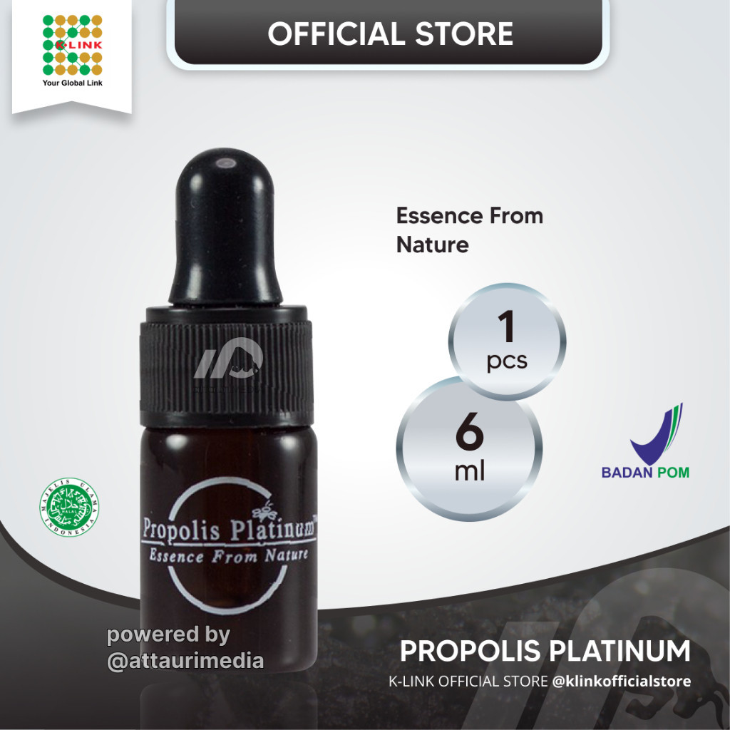 Propolis Platinum ASLI Terlaris K-Link Single Bottle (6 ml) Essence From Nature Air Lebah Alami Prop