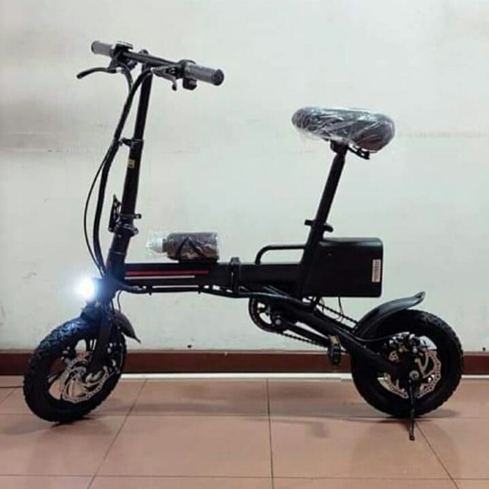 Sepeda listrik lipat DJG elektrik dan manual (12 inch) utk Anak/Dewasa