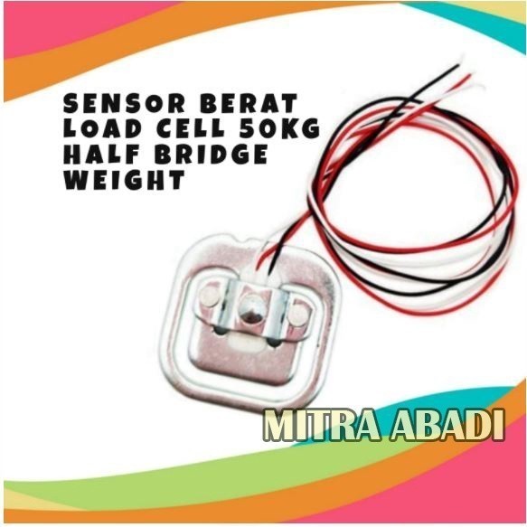 Sensor Berat Load Cell 50 KG - Half Bridge Weight Timbangan Badan Akurat