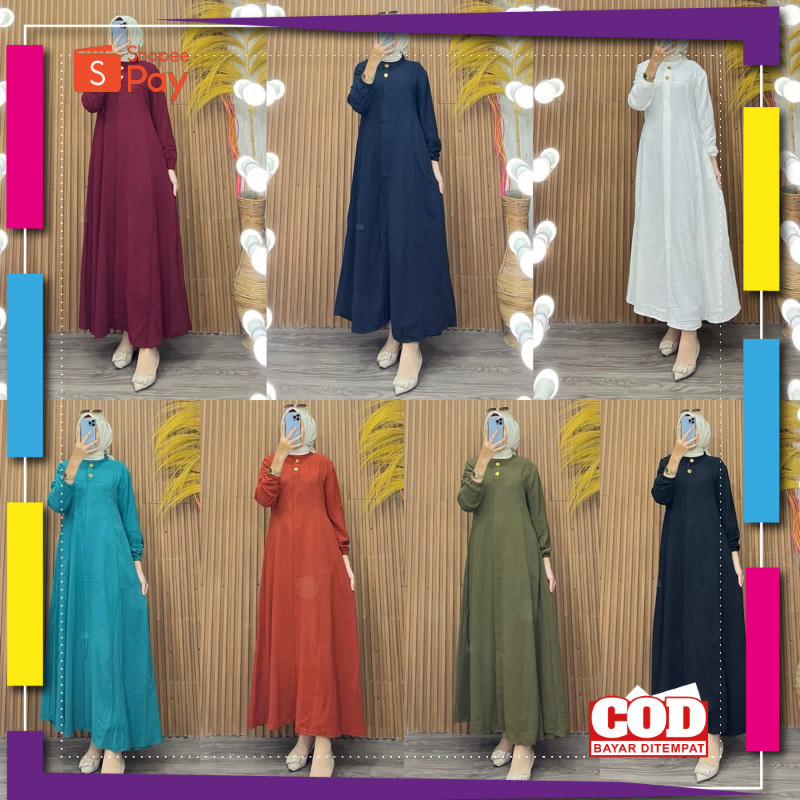 [PREMIUM BIG SALE] READY GAMIS CRINGKEL PREMIUM GAMIS SIMPLE TAPI MEWAH GAMIS CRINGKEL TERBARU VIRAL