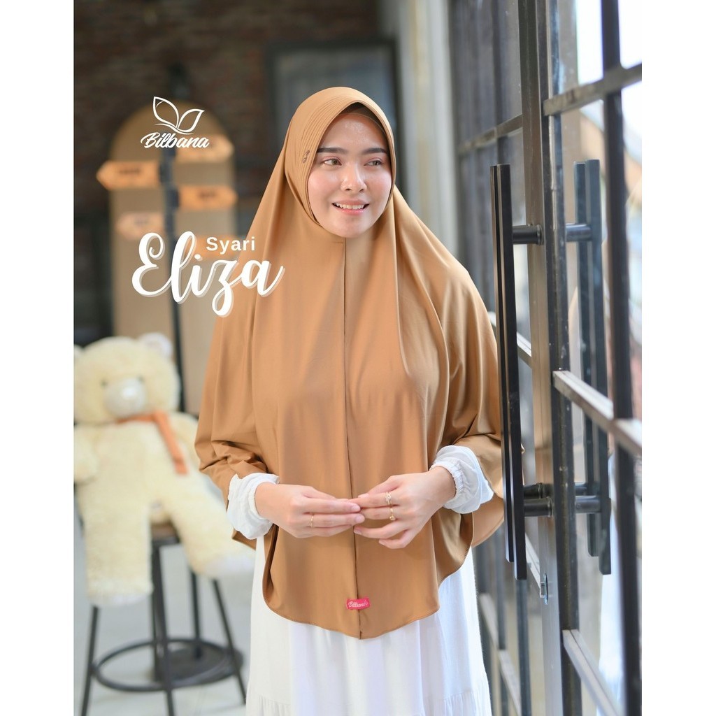 Jilbab Instan Bergo Jersey Premium ELIZA SYARI by Bilbana | Adem, Lentur, dan Jatuh