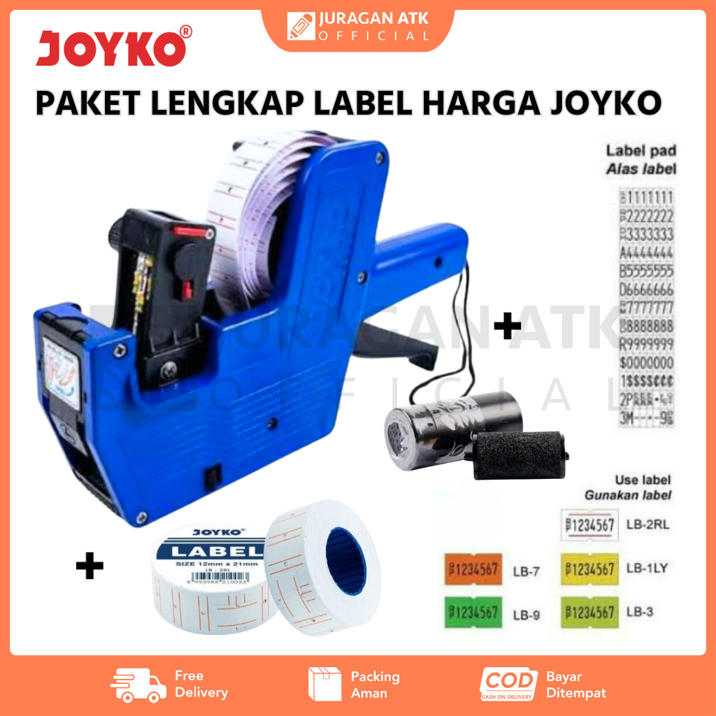 

Labeller Paket Lengkap Joyko Paket Murah Alat Label + Kertas Label Harga Joyko