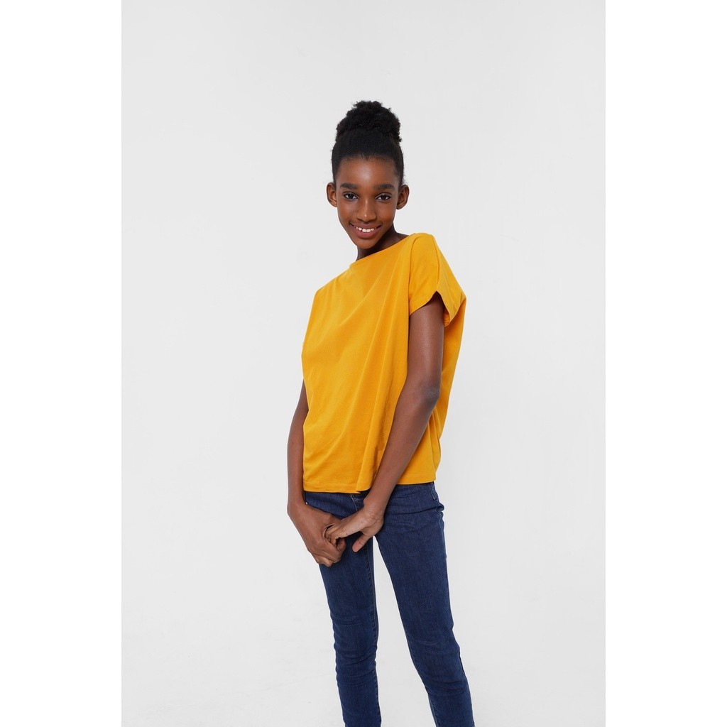 KOZE - Woman Comfort Mustard Yellow T-shirt - Kaos Polos Wanita Kuning Mustard