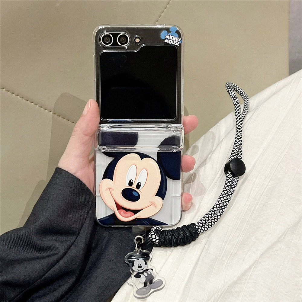 Mickey Hard Case For Samsung Z Flip 6 Z Flip 5 / Z Flip 4 / Z Flip 3 PC Hard Flip Case Shockproof Ph