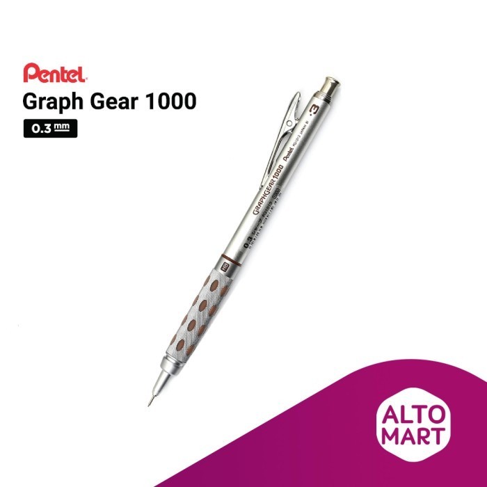 

Pentel Graph Gear 1000 Mechanical Pencil 0.3 0.5 0.7 0.9 mm GraphGear - 0.3 mm
