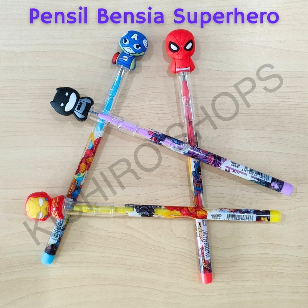 

Alat Tulis Pensil Jadul Karakter Bensia Sanrio Superhero - Kichiro Shops