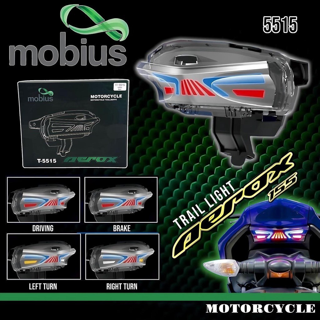 Lampu Stop/Stoplamp AEROX 155 MOBIUS RUNNING SENJA SEIN KANAN KIRI BigBos Variasi
