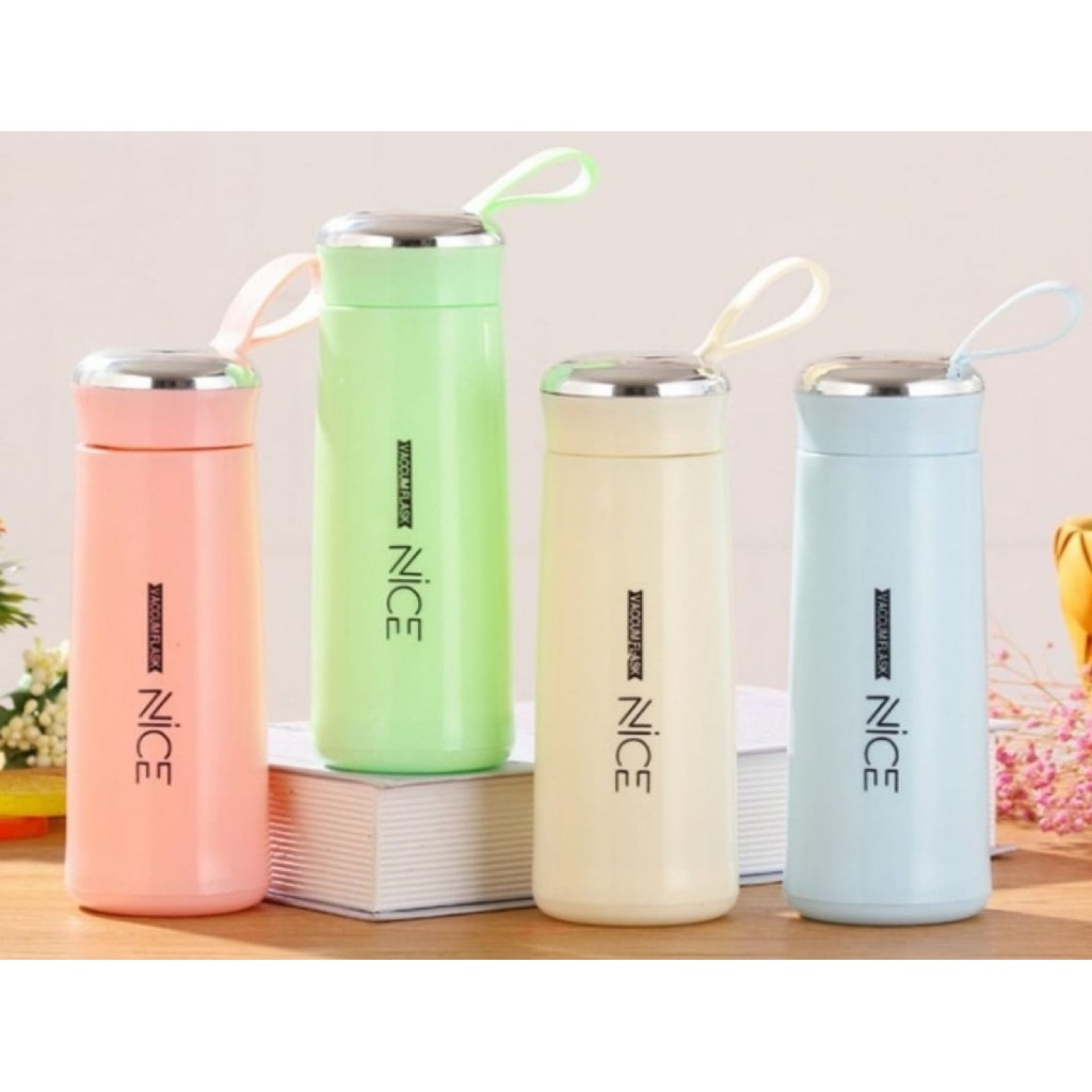 BOTOL MINUM KACA NICE 450ML + DOS/BOTOL MINUM KACA SILIKON/BOTOL KACA/SOUVENIR MURAH/SOUVENIR UNIK/B