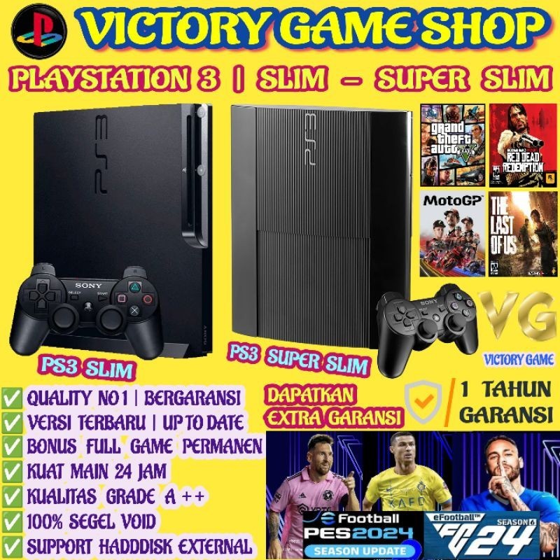 PS3 | PS3 SLIM SERI 25 CFW MURNI | PS3 SLIM SERI 3X | PS3 SUPER SLIM SERI 4X | HEN CFW |  ORIGINAL K