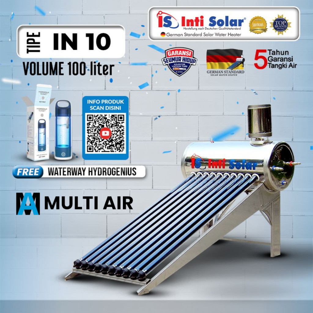 Pemanas Air Matahari IntiSolar 100liter INTI SOLAR WATER HEATER IN10