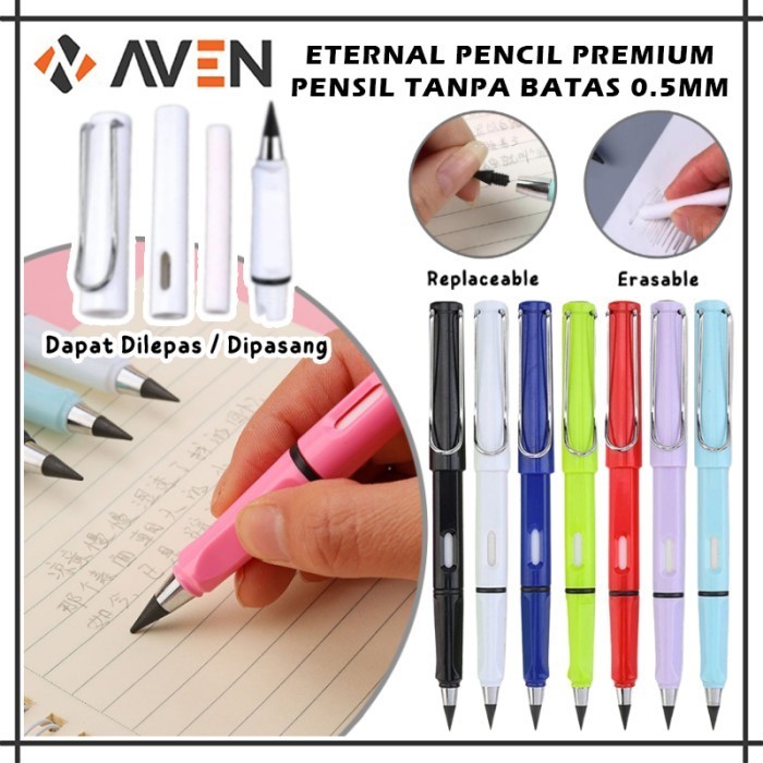 

AVEN Eternal Pencil 0.5mm Pensil Tanpa Batas Alat Tulis Tanpa Rautan