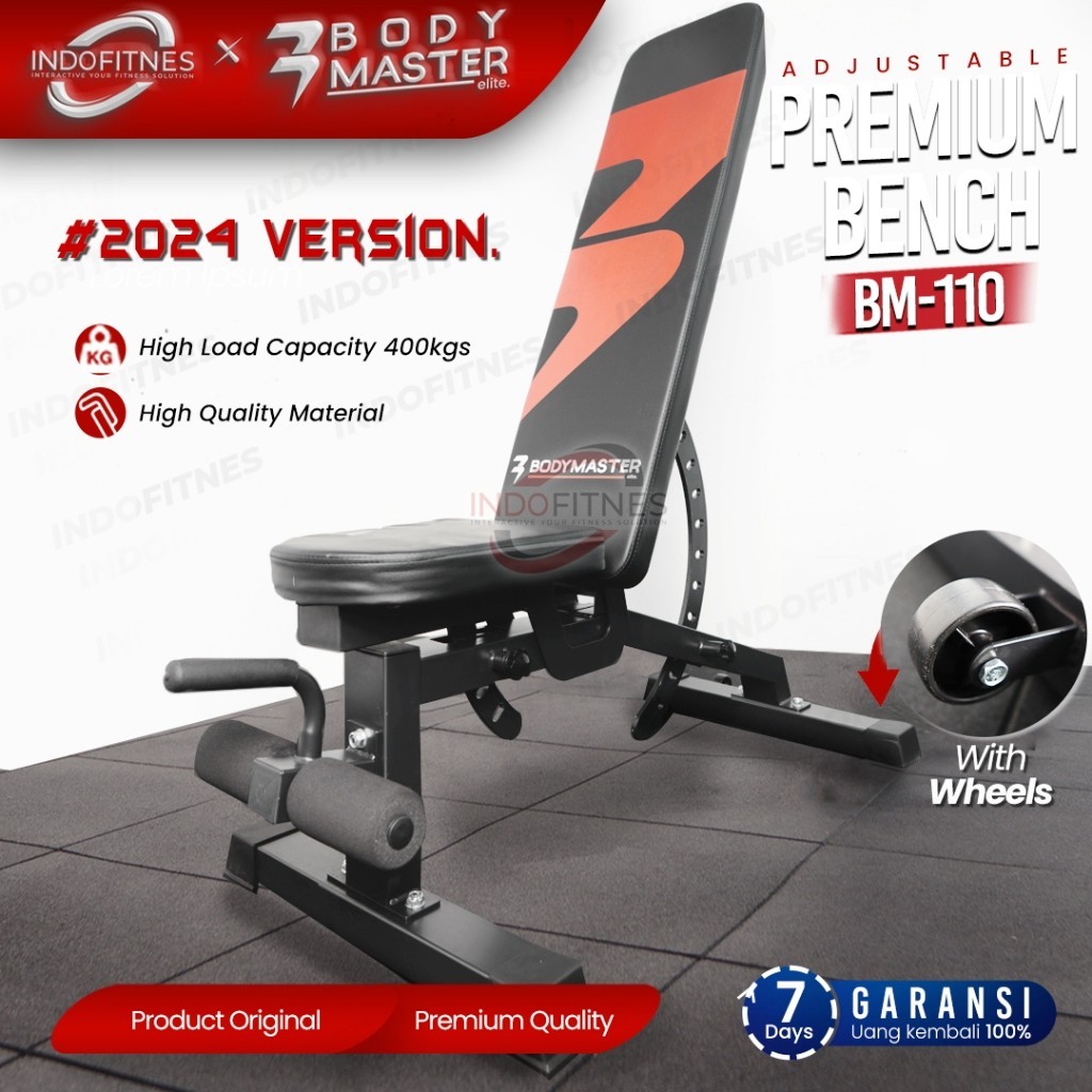 BODYMASTER Adjustable Bench BM-110 - Bangku Sit Up Fitness Gym