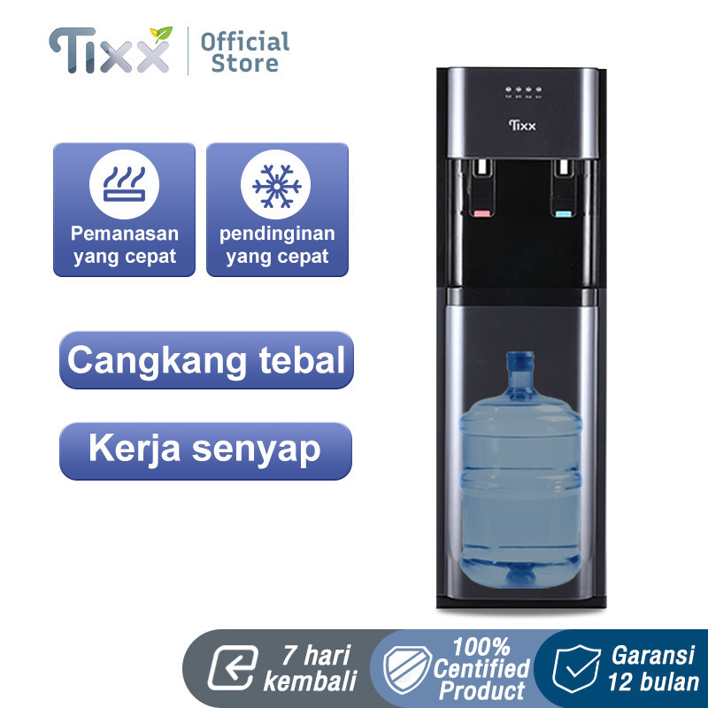 TIXX Dispenser Galon Bawah Mesin Pemeras Air Dispenser Air 2 in 1 Low Watt Hot and Cold Dingin Es Dan Hot - Water Dispenser