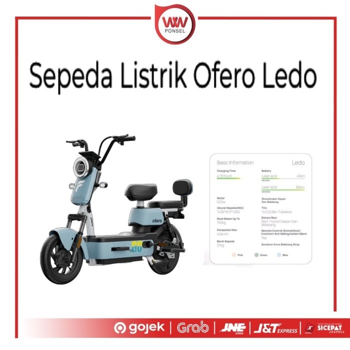 Sepeda Listrik Ofero Ledo - Blue