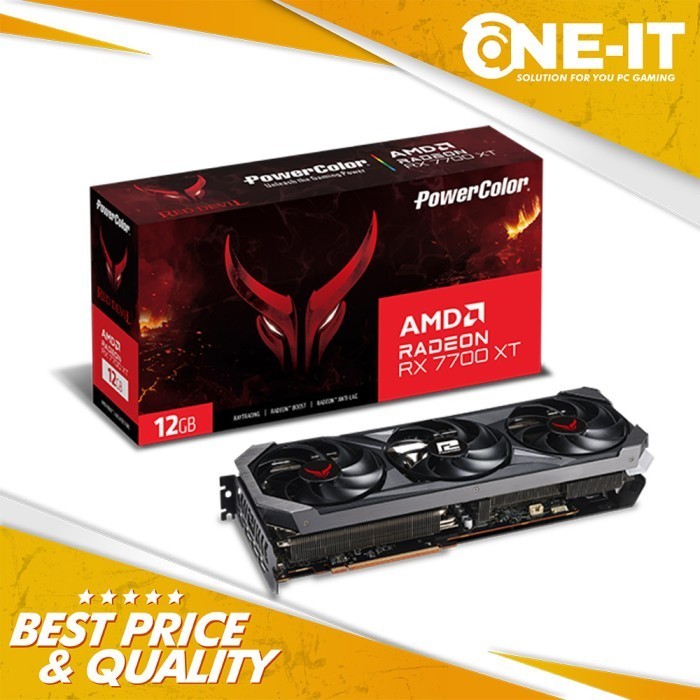 VGA POWERCOLOR Red Devil AMD Radeon RX 7700 XT 12GB GDDR6