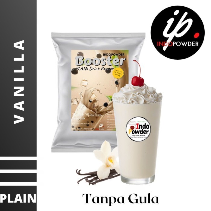 

[Terbaru] PLAIN Bubuk Minuman VANILLA 1Kg - Bubuk VANILLA Tanpa Gula Indopowder