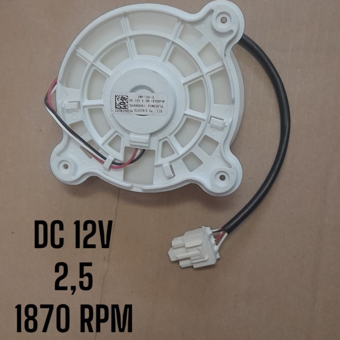 Kipas Motor Fan Kulkas Inverter Samsung Aqua ZWF-30-3 DC 12V 2.5W PART AC MESIN CUCI KULKAS