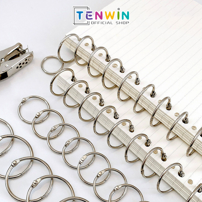 

buku ring binder aesthetic 20-35mm/rak buku buka tutup-Tenwin