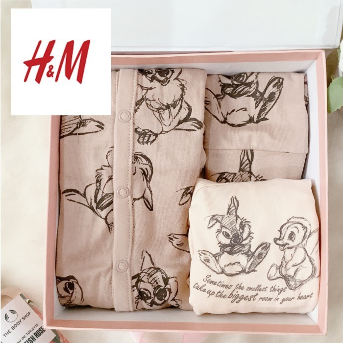 

(NEW) -Limited Edition!! H&M Hampers newborn baby import girl teddy