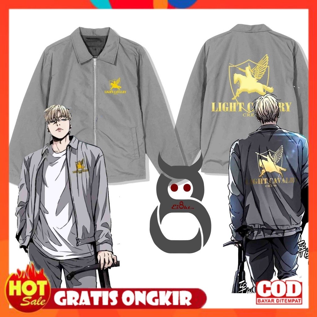 [PREMIUM ORIGINAL] Jaket Owen Knight LIGHT CAVALRY Crew Wind Breaker Manhwa Outfit