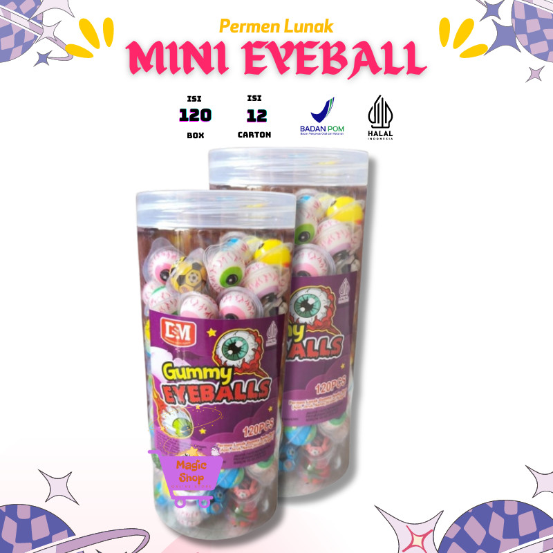 

PERMEN LUNAK MINI 120 PCS EYEBALL / PERMEN LUNAK MATA MINI