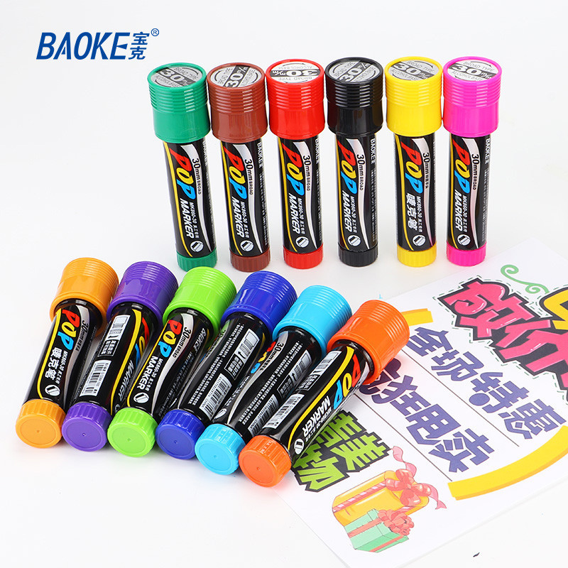 

D3W! BAOKE POP Marker Spidol Warna Warni 30mm MK860-30