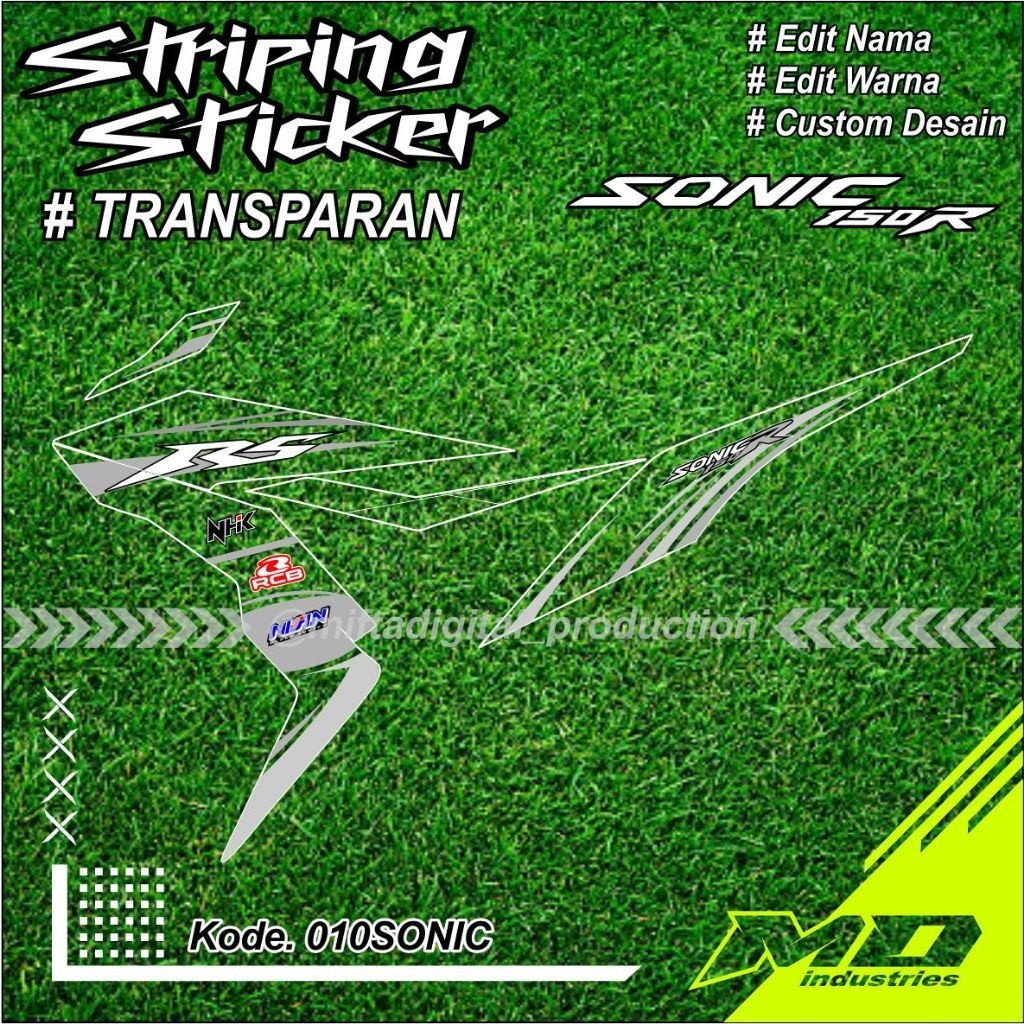 STRIPING HONDA SONIC 150R - Striping Sticker Sonic 150R - Striping  Sonic 150R Transparan