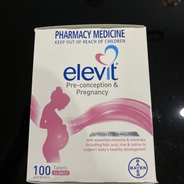 PROMO ~ pharmacy medicine elevit with iodine 100 tablet