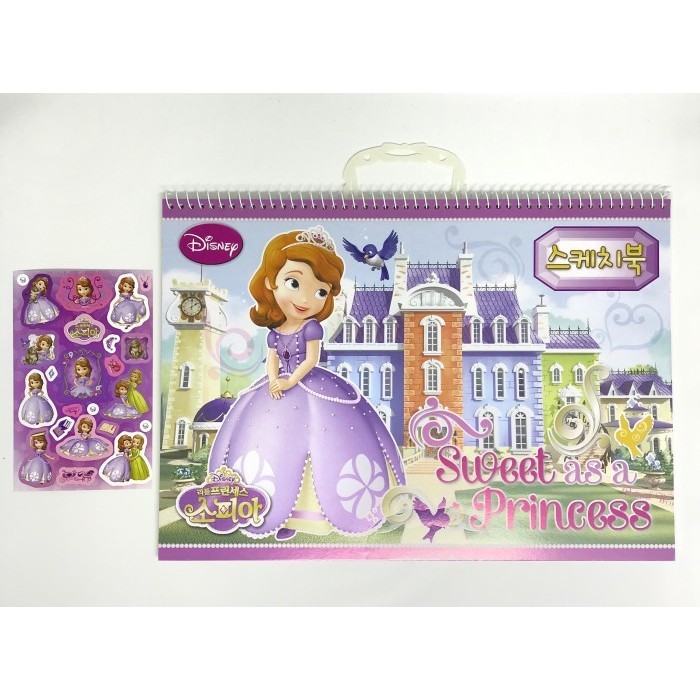 

✨LARIS✨ -buku gambar tebal sketchbook sofia disney + stiker