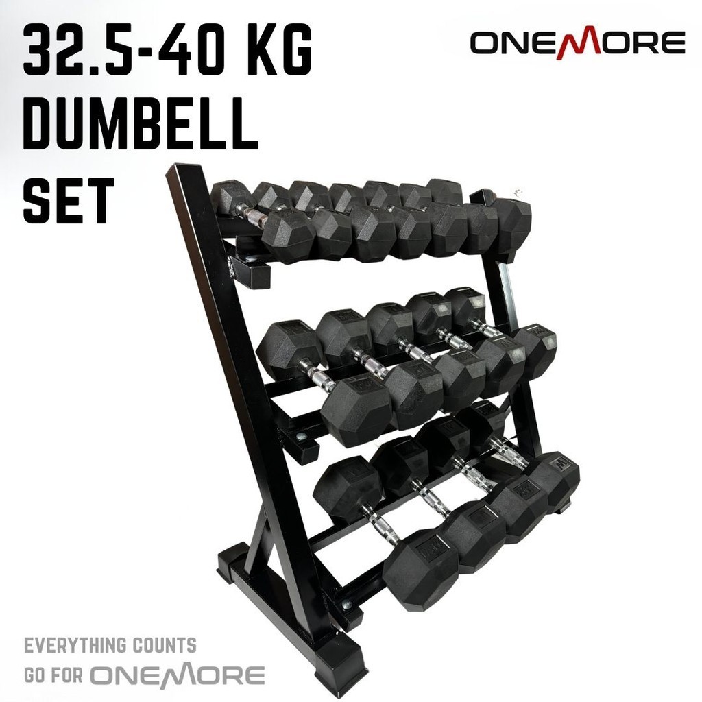 32.5-40 KG SET Hexagonal Dumbell