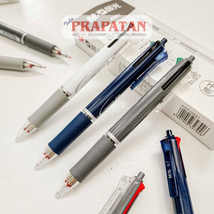 

GS99 M&G 4 Colors in 1 Wisdom Semi Gel Ball Pen 0.7mm | Ballpoint | Pulpen - ABP803R4
