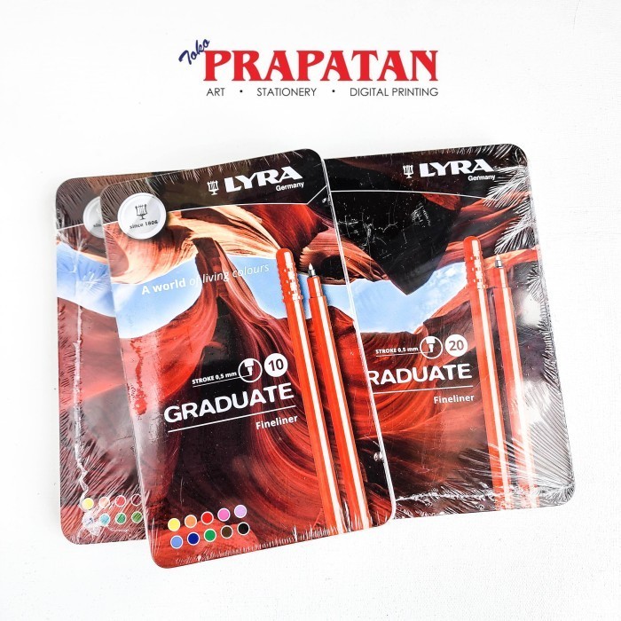 

DS99 Spidol Lyra Graduate Fineliner Marker Metal Box - 10c