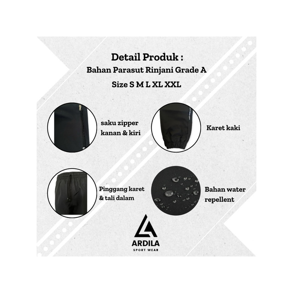 Hot Product Celana Training Parasut Import Panjang Pria Wanita Jogger Pants Original Premium