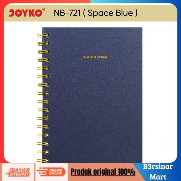 

[KUALITAS TERBAIK] Buku Tulis Catatan Bergaris Spiral Ruled Notebook Joyko NB-721 A5 - Space Blue