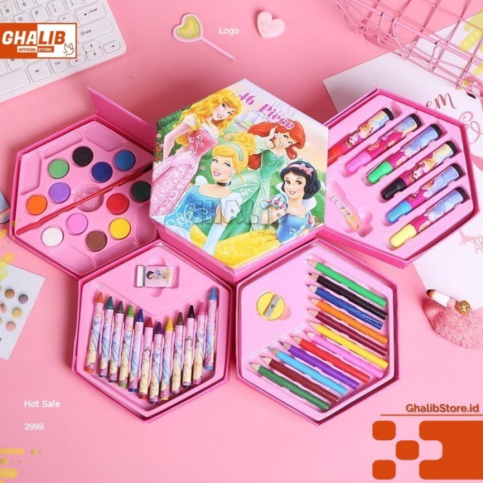 

Crayon Set 46 Pcs Crayon Oil Paste Pensil Warna Alat Mewarnai Melukis - COWOK