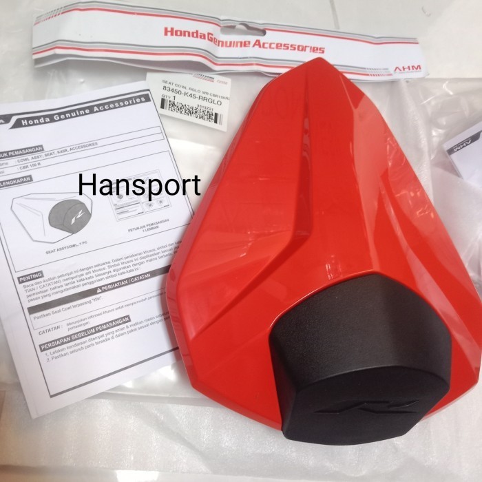 single seat cbr 150r 2021-2022 k45r original ahm - Merah