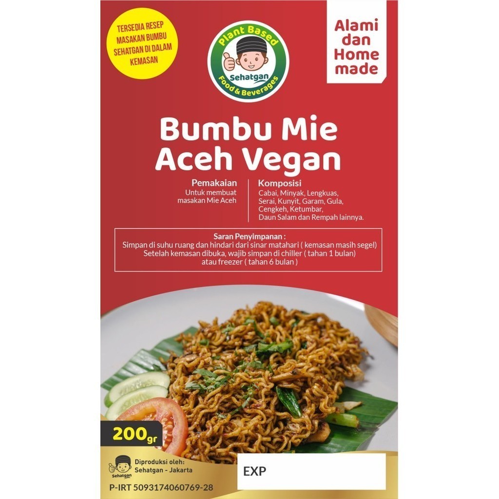 

Bumbu Mie Aceh Vegan Sehatgan Homemade