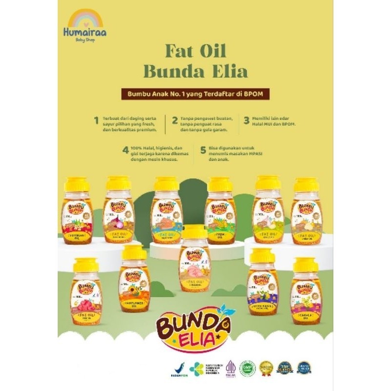 

BUMBU BUNDA ELIA CHICKEN FAT OIL/BEEF FAT OIL/SALMON FAT OIL