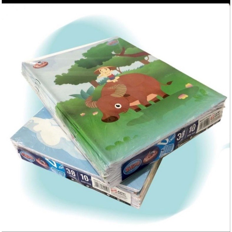 

[10PCS] Buku tulis 38 SIDU + bonus sticker nama - ABO