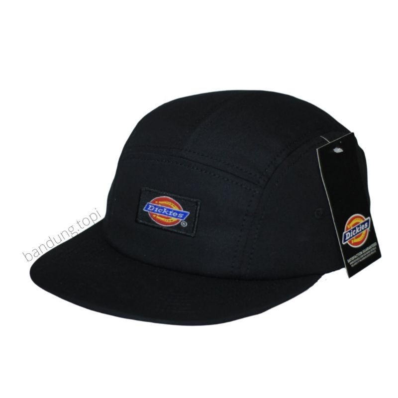 Topi lima panel dickies  pria wanita cap bordir woven original topi 5 panel - topi 5 panel - five pa