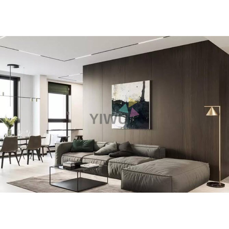 Paket 6lembar Wallboard dinding 40cm laminate 2,95m tebal 9mm anti rayap pemasangan praktis