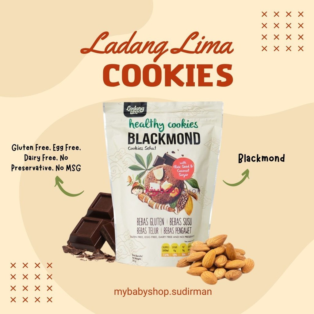 

LADANG LIMA COOKIES - Blackmond / Pumpberry - Asi Booster - Cookies Sehat Gluten Free Tanpa Telur