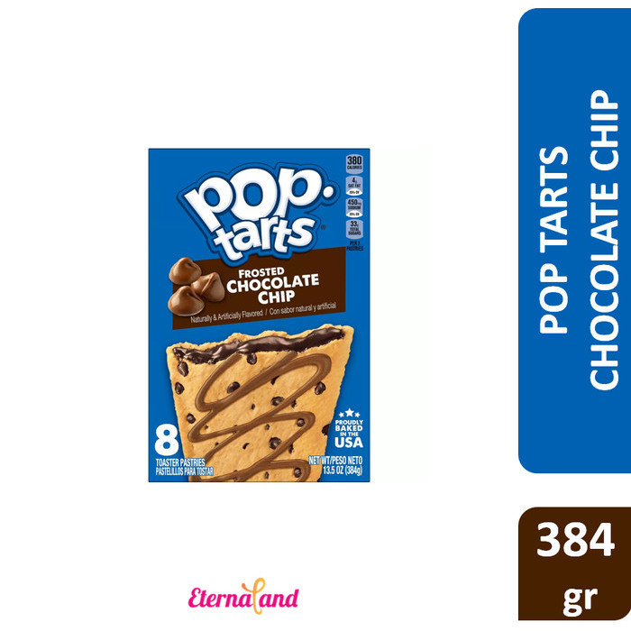 

Kelloggs Pop Tarts 8 toaster pastries - pastri impor isi 8 pastri - Chocolate Chip, Buy 1 Get 1