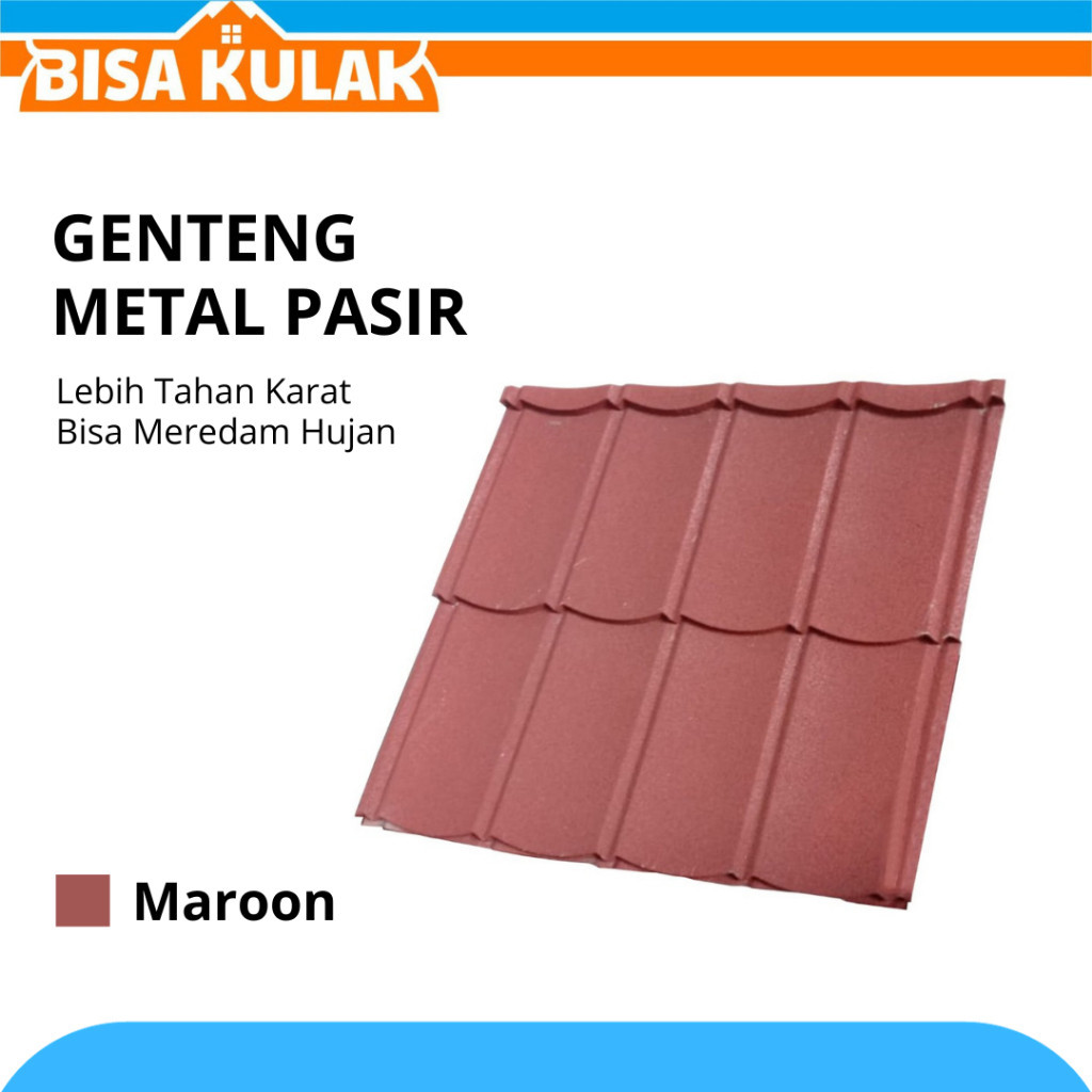 Genteng Atap Metal Pasir 80 x 80 cm