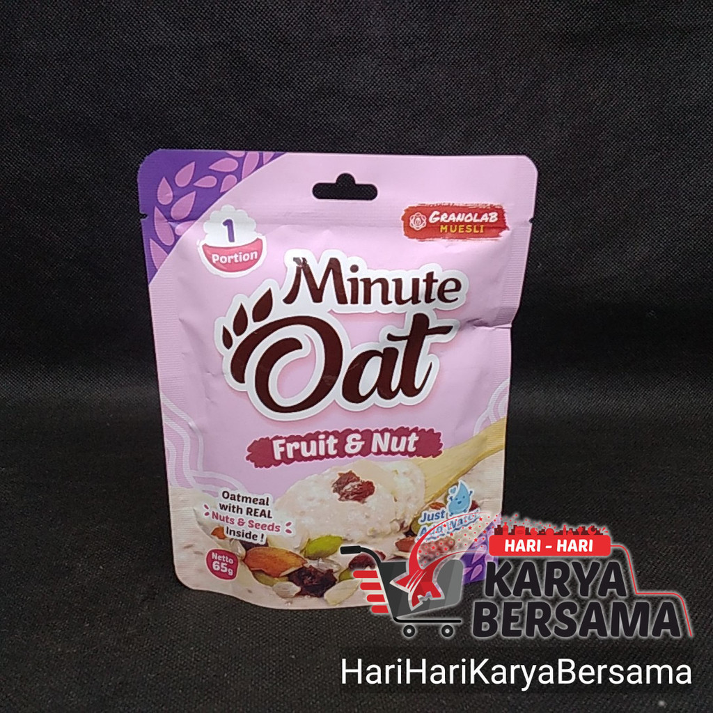 

GRANOLAB MUESLI MINUTE OAT FRUIT & NUT 65GR
