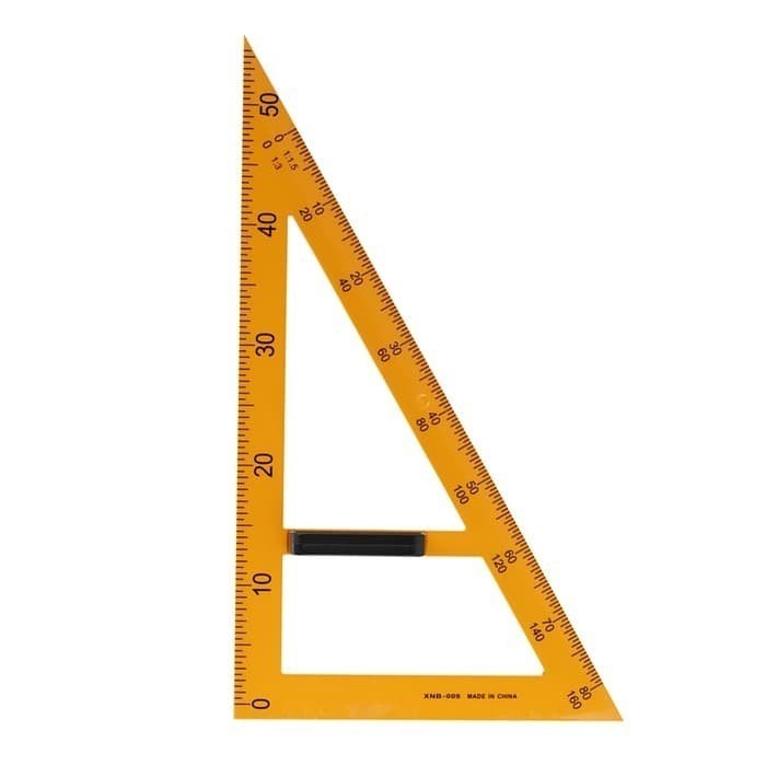 

NB Penggaris Segitiga Siku-Siku / Sama Sisi - Jahit / Pola Bahan Plastik - SIKU SIKU