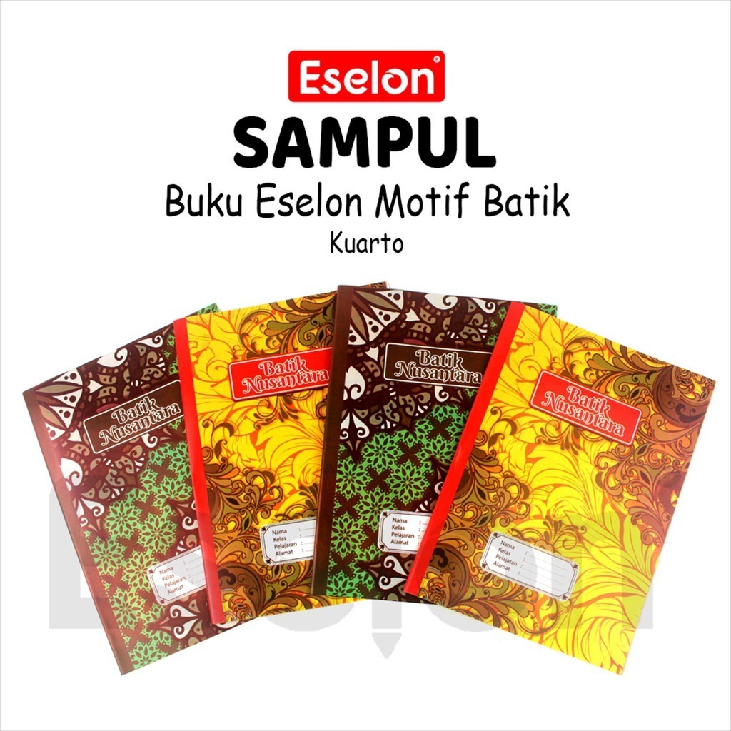 

20lbr Sampul Buku Eselon Batik KWARTO/ Sampul Motif Batik