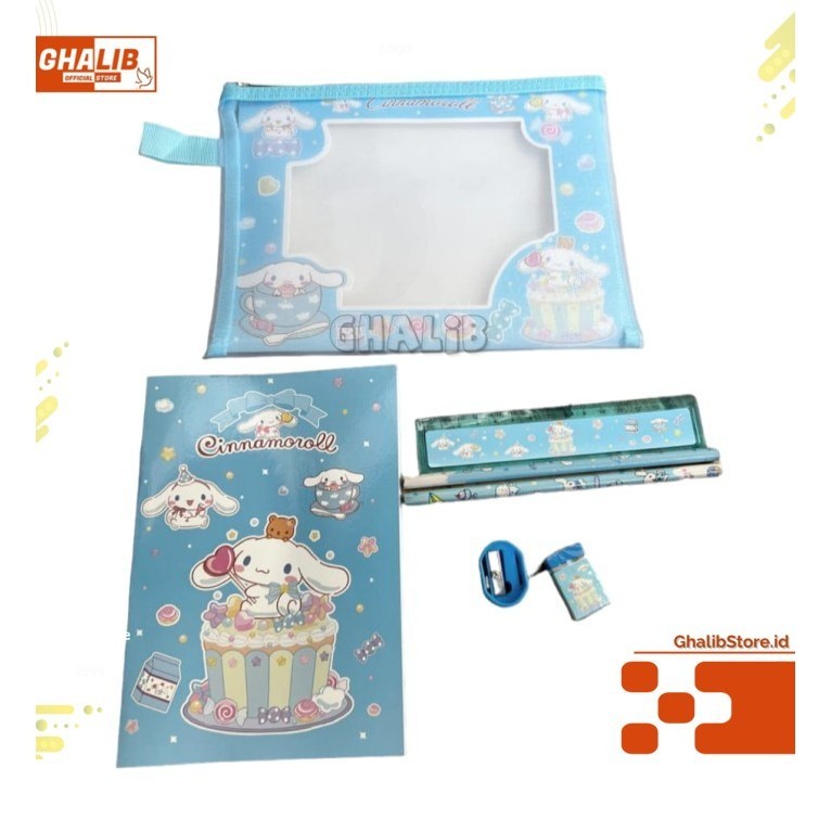 

Paket Alat Tulis Set Lengkap Pouch Kuromi Melody CInamorol 8027 - 8027 CINAMOROL