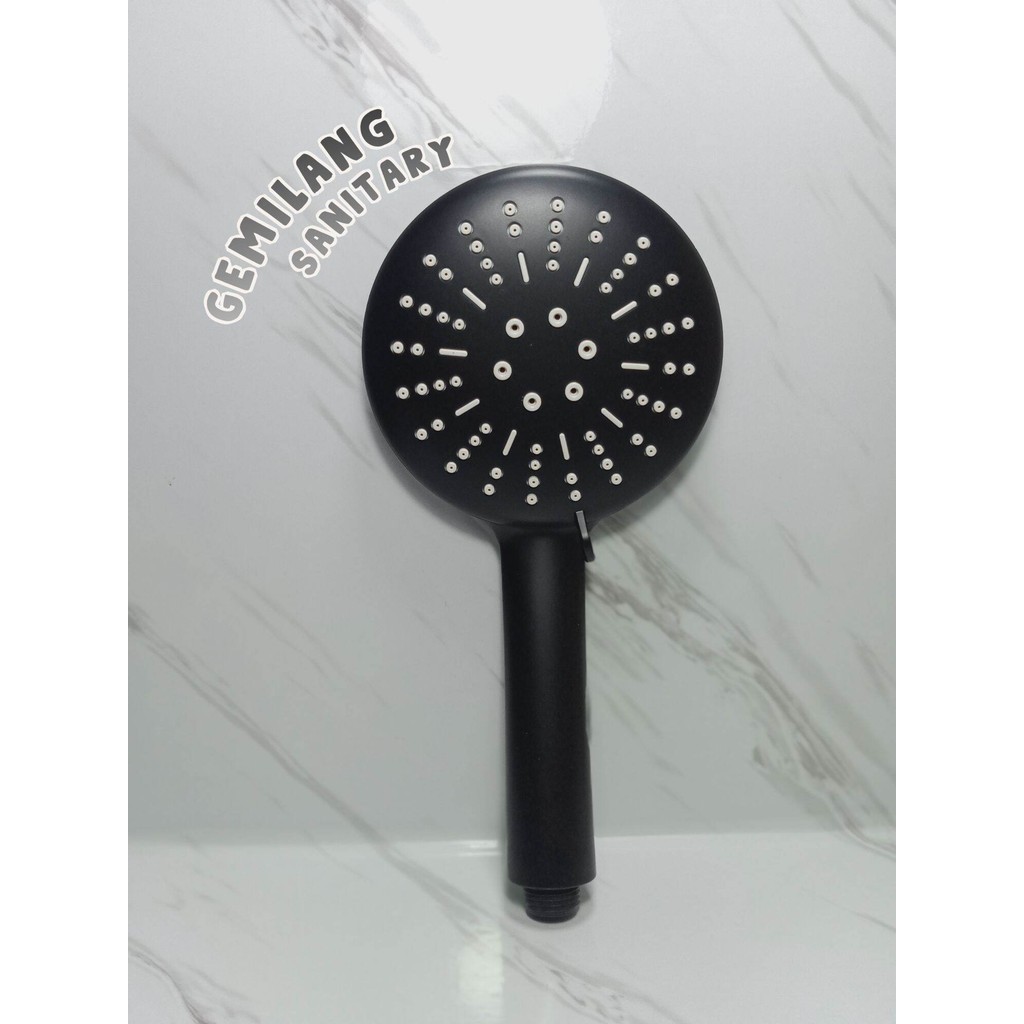 Kepala Shower Mandi Hitam Black Hand Shower Mandi
